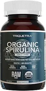 Tablas ecológicas de espirulina (360 Tablas) - Hecho con Parry® Spirulina, La mejor espirulina en el mundo, la más alta densidad de nutrientes - no irradiada, 3 Certificaciones orgánicas (90 Servimientos)
