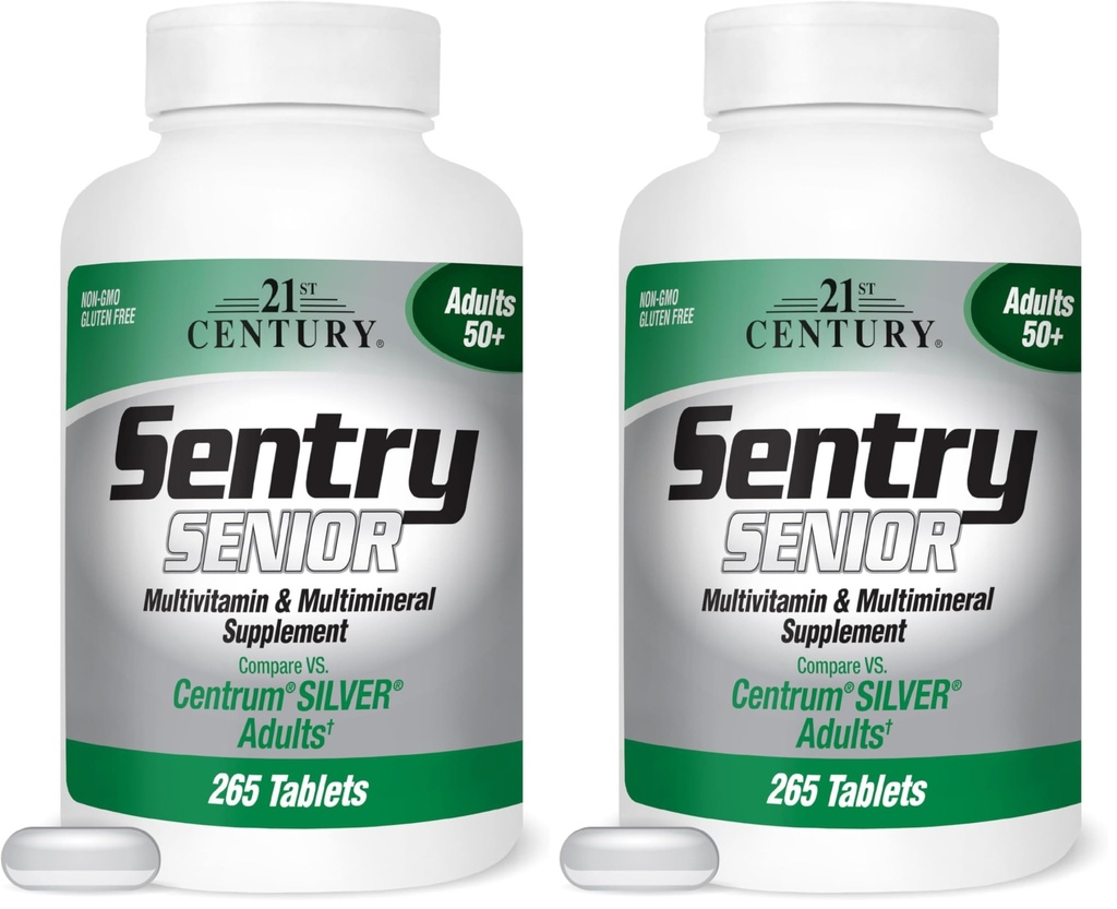 21st Century Sentry Senior Tablets, 265 Count (Pack of 2)