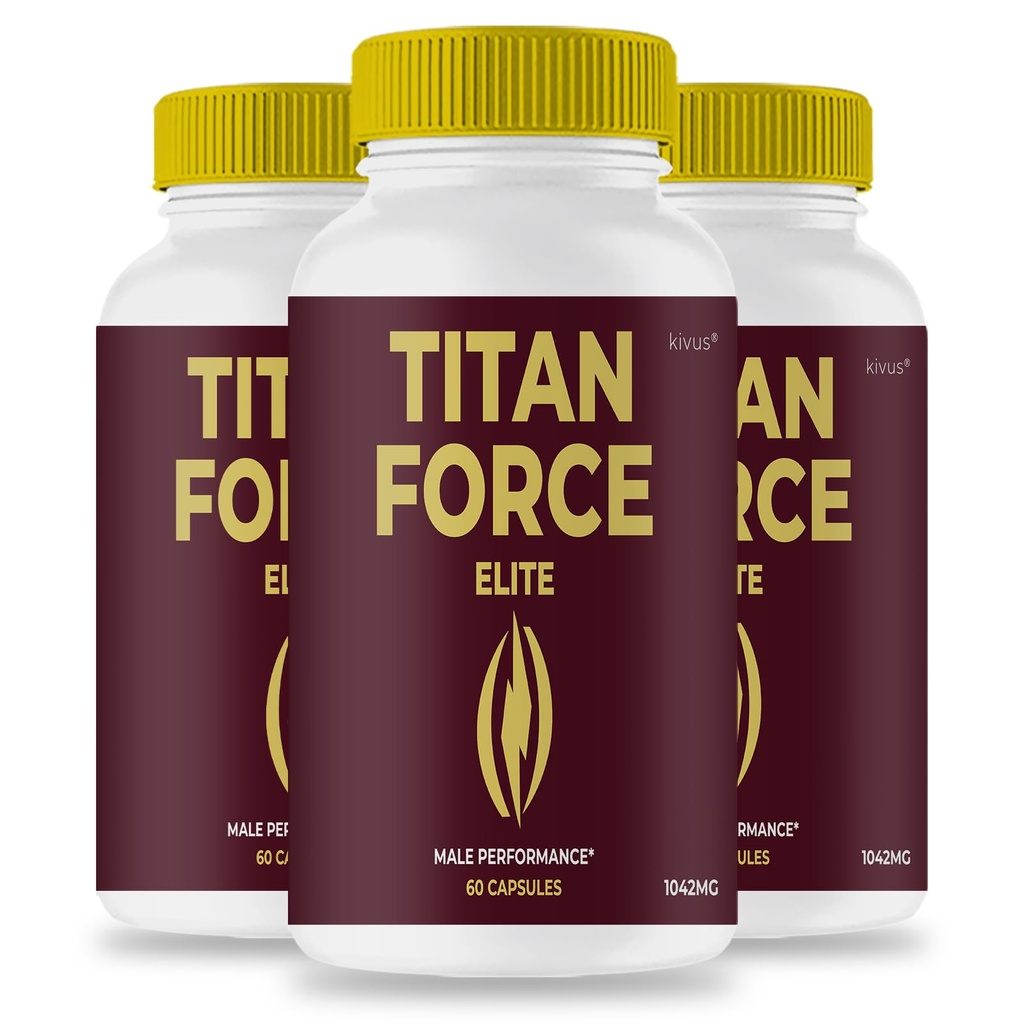 kivus TitanForce - Titan Force Premium Formula Capsules (3 Pack, 180 Count)