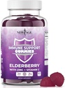 NEW AGE Immune System Support Gummies - Sambucus Black Elderberry Gummies with Vitamin C and Zinc (Inmune Support 60 Gummies)