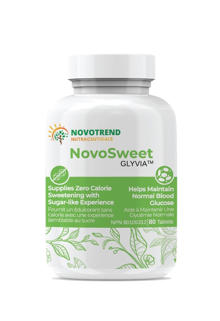 NovoSweet Glyvia 80 Tablets Natural Sweetener