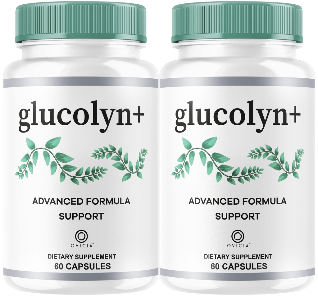 (2 Pack) Glucolyn Capsules - Advanced Formula All Natural Support, 120 Capsules for 2 Months