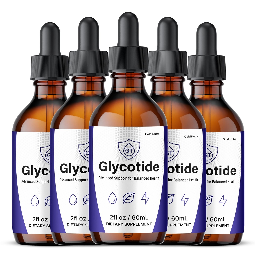 Glycotide Drops, All Natural Official Formula (5 Pack)