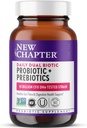 Nuevo Capítulo Daily Dual Biotic Probiotic + Prebiotic for Digestion & Microbiome Health, 100% Vegan, Soy Free, Non-GMO, 60 Conde (2 Month Supply)