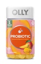 OLLY Probiotic Gummy, Immune and Digestive Support, 1 Billion CFUs, Chewable Probiotic Supplement, Mango, 60 Day Supply - 120 Count