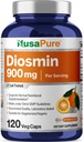 NusaPure Diosmin 900mg por Serving 120 Veggie Caps (No-GMO, Vegan)