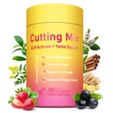 Cutting Drink Mix – GLP-1 Drink Mix with 5-HTP, Yerba Mate & Magnesium, FOS | Supports Satiety Signaling, Energy & Gut Health | Strawberry Açaí Flavor – 30 Servings