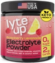 2400 MG Electrolyte Powder – Zero Sugar Keto Electrolytes for Hydration & Fasting Support – with Magnesium, Potassium, Coconut Water, & Himalayan Salt – Raspberry Lemonade Lyte Up – 30 Servings