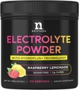 Nutriana Keto Electrolytes Powder No Sugar - Zero Carb & Zero Calorie Electrolyte Drink Mix - Sugar Electrolytes Libres para Hidratación Polvo - Ayuno Electrolitos Raspberry Lemonade Flavor