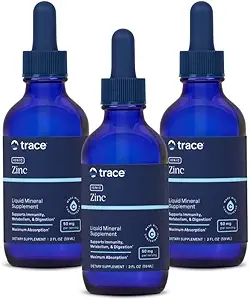 Trace Minerals Ionic Zinc - Immune System Support Supplement - Essential Mineral Supplement with Magnesium, Copper & Chloride - Healthy Skin &amp; Growth Support - 2 fl oz (About 144 Servings)