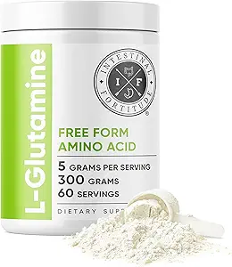 Intestinal Fortitude L-Glutamine L Glutamine Powder - Close Out - Free Form Amino Acid Supplement, Leaky Gut, Made in The USA, Vegan, Unflavored, Non-Gluten-Free