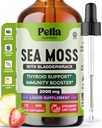 Pella Nutrition Sea Moss gotas con Bladderwrack – 4X Faster Absorption Than Irish Sea Moss Gel Superfood, Gummies y Capsules – Digestive &amp; Immune Support Supplement (Strawberry Lime, 60mL)