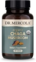Dr. Mercola Organic Chaga Mushroom, 30 Servings (30 Tablets), Suplemento dietético, Apoyos Función sana de la inmunidad, No GMO, Certificado USDA Orgánico, NSF Contenido certificado