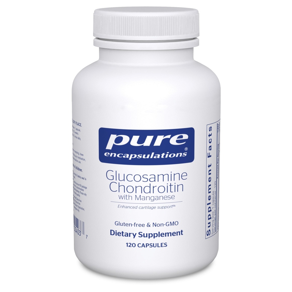 Pure Encapsulations Glucosamine Chondroitin with Manganese | Supplement for Joint Support, Comfort, Mobility, Cartilage Integrity and Health, and Connective Tissue* | 120 Capsules