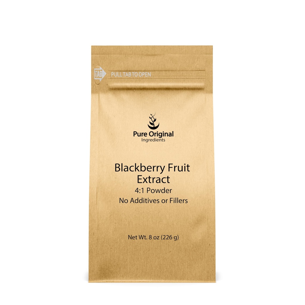 PURE ORIGINAL INGREDIENTS BlackBerry Fruit Extract (8 oz), 4:1 Powder, Fine Powder, Supplement & Additive