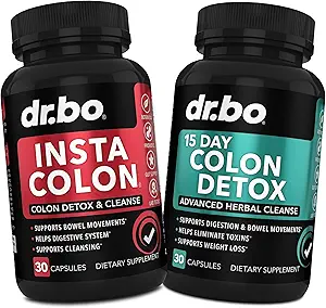 Colon Cleanser Detox Supplement Capsules - 15 Day Colon Cleanse Pills & Probiotic Herbal Cleansing - Daily Natural Bowel Movement Suplementos para Intestinal Stomach Bloating Digestive Gut Support