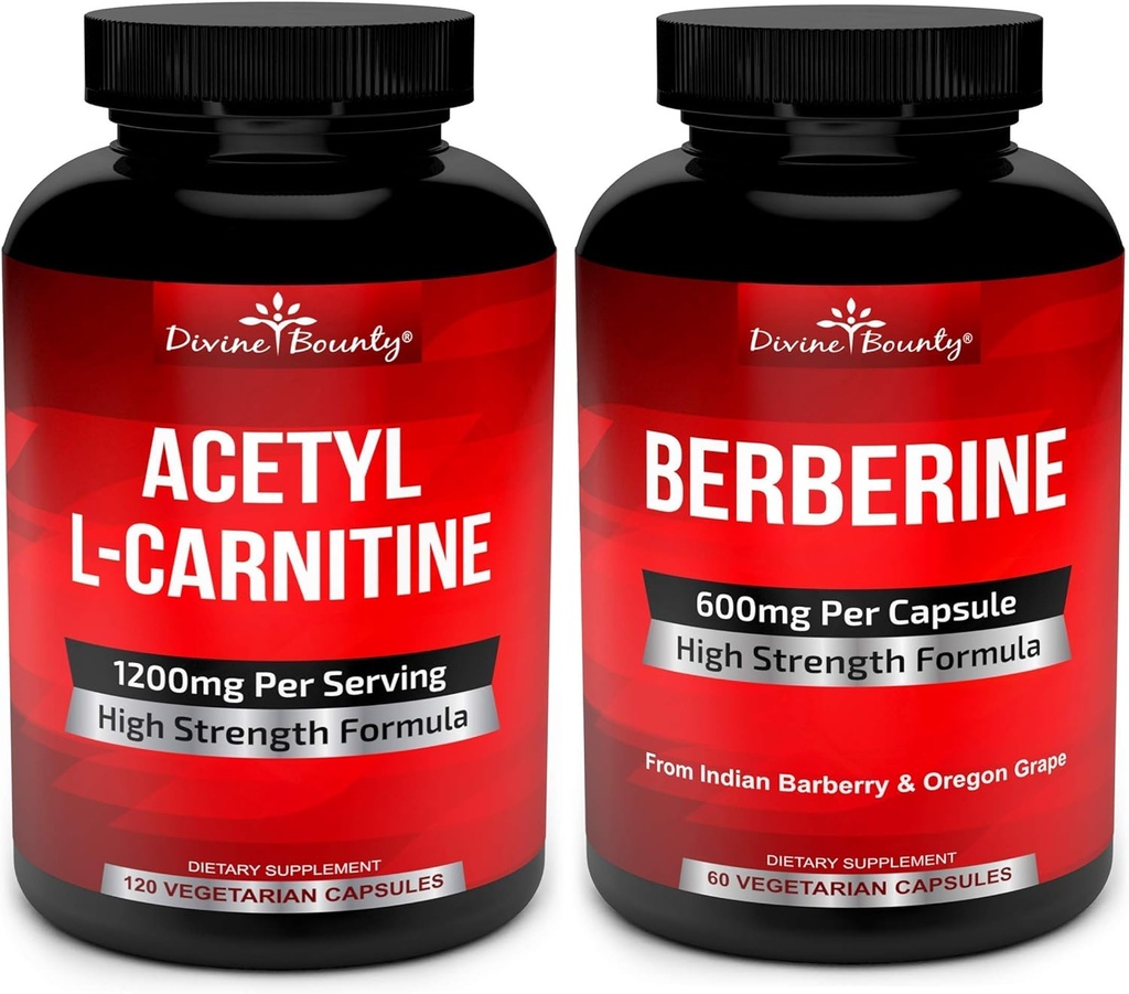 Divine Bounty Acetyl L-Carnitine & Berberine Complex Bundle