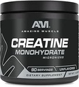 Increíble Muscle Micronized Creatine Monohydrate TENIDO 90 Servimientos TENIDO 5000 Mg por Serving TENIDO 1 Lb (454 Grams) ANTE Ideal Pre &amp; Post Workout Suplemento TENIDO Desflavorado (1 Pack, 1 Lb TENIDO Desarrollado)