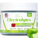 Zero Sugar - Apple Candy Electrolytes Polvo - Refreshing Hydration - Caffeine Free Energy with All Natural Ingredients - Vegan, Keto y Paleo - Sugar Free Electrolytes Drink Mix - with 30 Servings