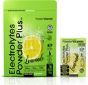 PowderVitamin Electrolytes Powder Plus, Keto, Lemonade, Sugar Free, Pink Himalayan Salt, 1000mg Potasio, 120mg Calcio, 120mg Magnesio, Non-GMO, Zero Calories, (16 Hydration Packets)