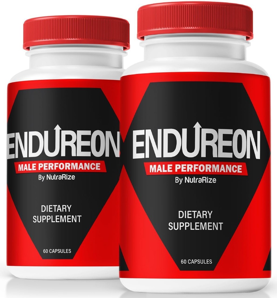 NutraRize (2 Pack) Endureon Pills – Daily Support Formula with Premium Ingredients to Help Sustain Men’s Energy, Performance & Everyday Wellness | Easy-to-Take Capsules (120 Capsules)