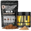 Cocotropic Organic Mushroom Cacao Mix (8oz) & Colostrum Powder (5.22oz) Bundle for Gut Health and Energy