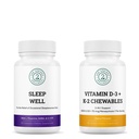 Sleep Well & Vitamin D3+K2 Chewables Bundle