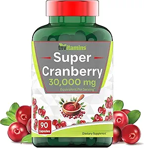 Cranberry Pills for Women & Men (30,000 MG - 90 Capsules) | Supports Urinary Tract Health* | Cranberry Concentrate Supplement | Bladder & Kidney Support* | Supports Women's Health* | Antioxidants
