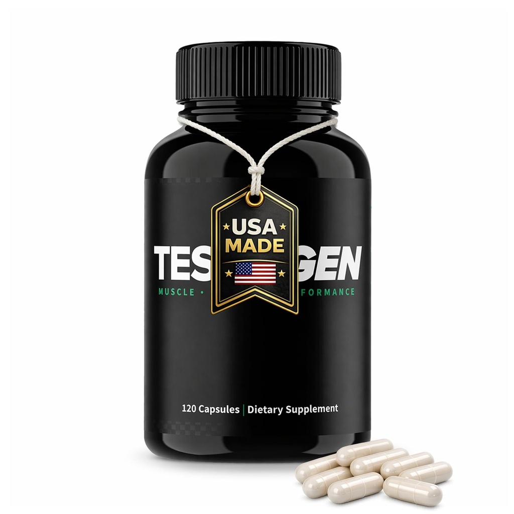 Testogen-X Booster for Men, Natural Blend, Men’s Daily Testogen Booster Routine Formula, Everyday Use, 120 Cap