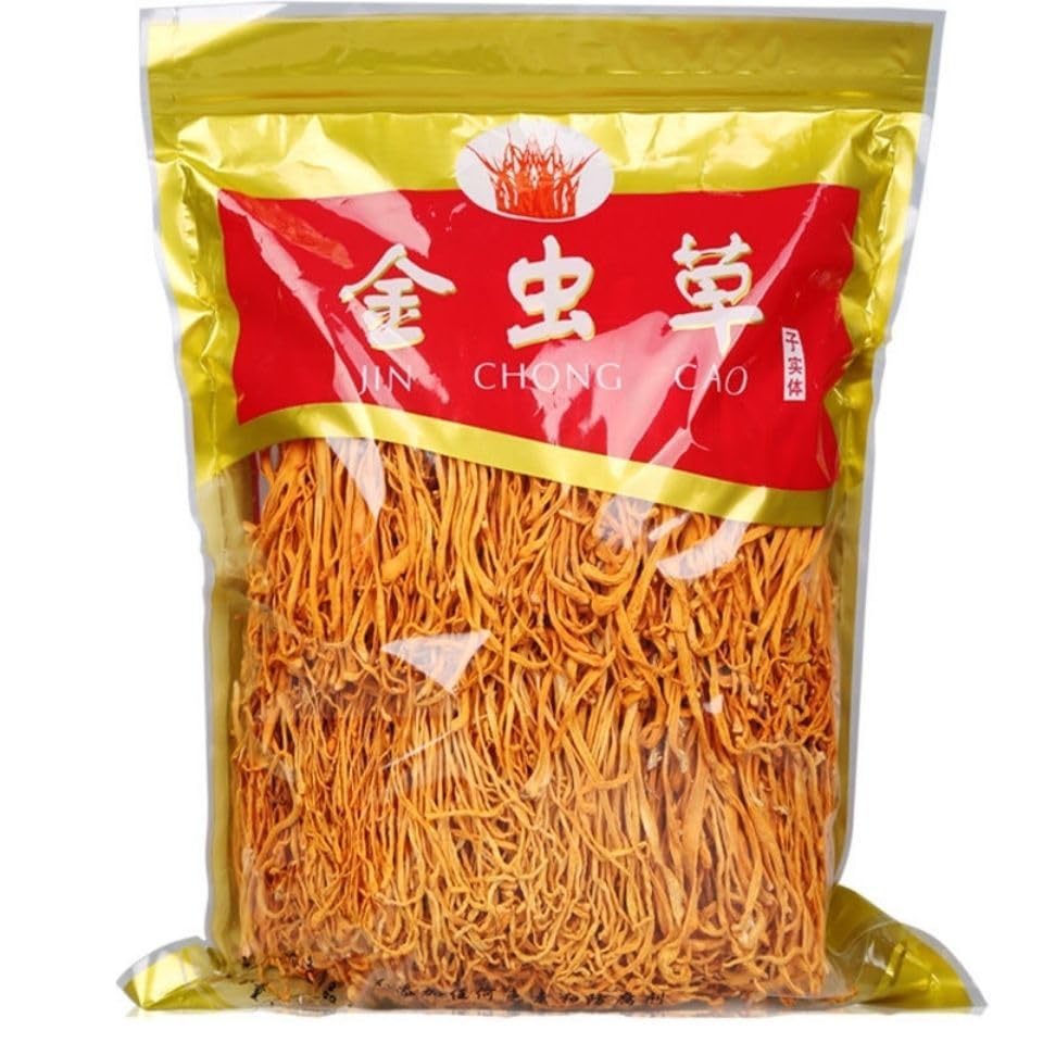 SIFANGDA Cordyceps Flower 虫草花/Dried Cordyceps Mushroom Militaris/Chong Cao Hua/Pore Head Ordyceps Militaris/Gold Pupea Cordceps (100 grams (3.5 Ounce))
