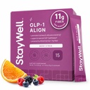Stay-Well Naturals GLP-1 Probiotic | Akkermansia GLP-1 Supplement, Fiber GLP 1 Booster | Probiotic and Fiber Support with Inulin, Psyllium PHGG, and Soothing Ginger Extract - Berry Citrus 15 Ct.