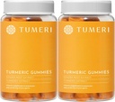 TUMERI Turmeric and Ginger Gummies – Turmeric Curcumin Joint Support Suplemento - 60 Conde Natural Tropical Fruit Flavored Vegan Gummies - Pack de 2