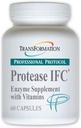 TRANSFORMACIÓN LA GENESIS DE LA BUENA SALUD Enzyme Protease IFC Suplemento de Enzyme, Apoyo Natural para el Musculo & Fatiga, con Alta Vitamina A, E, C, Zinc, " Selenium, Non-GMO, 60 cápsulas