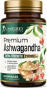 Suplementos de Ashwagandha - 2100mg Cápsula de Ashwagandha para Hombres de Mujeres, Apoyo Antioxidante Natural, Extracto de Ashwa Root, Apoyo a la calma de fuerza extra con Pepper Negro, Vegan &amp; Gluten Gratis - 60 Cápsulas
