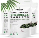 Clorella orgánica Tablets 400 Cuenta ← High Potency Superfood ← Clorophyll Pills del 100% Pura Alga Verde ← Muro de células rotos para la absorción máxima de Vegan, Kosher, Non-GMO  durable 4 Tabs por día (3-Pack)