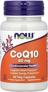 AHORA Alimentos CoQ10, 60 mg, 60 cápsulas de verduras