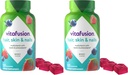 Vitafusion Gorgeous Hair, Skin & Nails Multivitamin Plus Biotina y Antioxidante Vitaminas C plagaE, Raspberry Flavor, 135ct (45 Day Supply), de la marca de vitaminas Gummy número uno de América (Pack of 2)