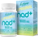1600 MG Liposomal NAD+ Suplemento, NAD+ Suplemento de Boosting, Absorción Superior, Vitamina B3 para la Defensa del Envejecimiento, Longevidad, Energía, Reparación, No GMO, 60 Softgels