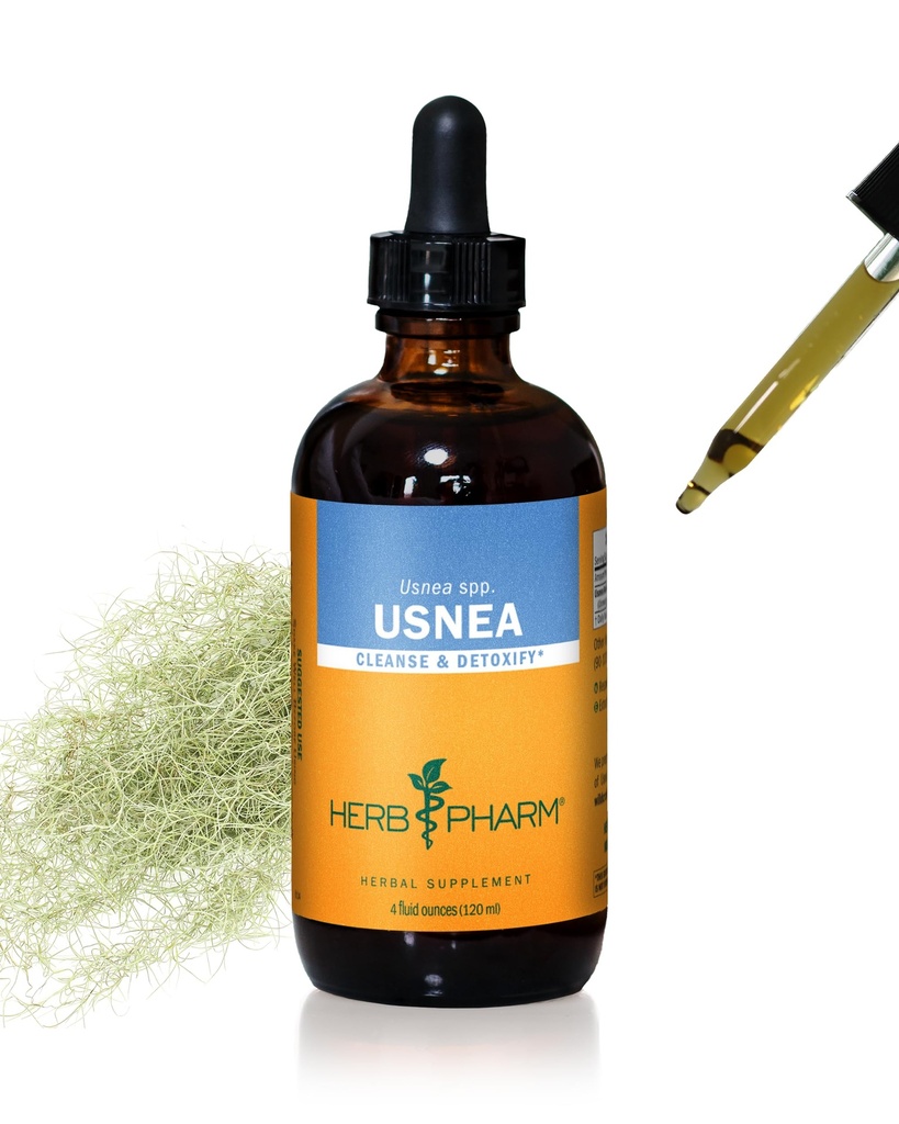 Herb Pharm Usnea Liquid Extract for Cleansing and Detoxification - 4 Ounce