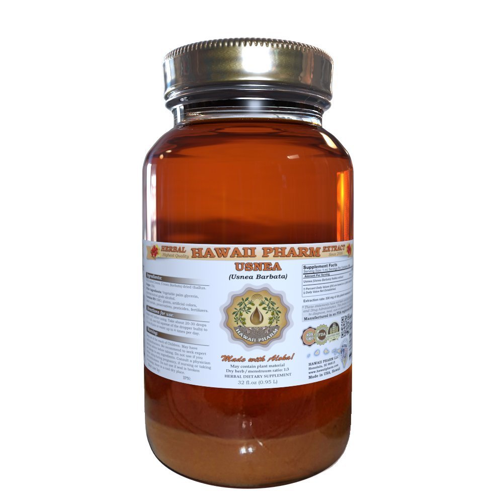 Hawaii Pharm Usnea (Usnea barbata) Liquid Extract 32 fl.oz