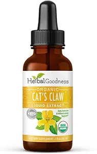 Cat's Claw Extract Joint Support - Herbal Supplement for Joint and Muscle Function, Immunity, Heart Support - Gluten Free - Superior Absorption - Organic Liquid 1oz - Herbal Goodness (1 btl)