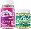 Azúcar Gummies de Calcio Libre 120 Condes " Enzimas Digestivos Gummies 60 Condes