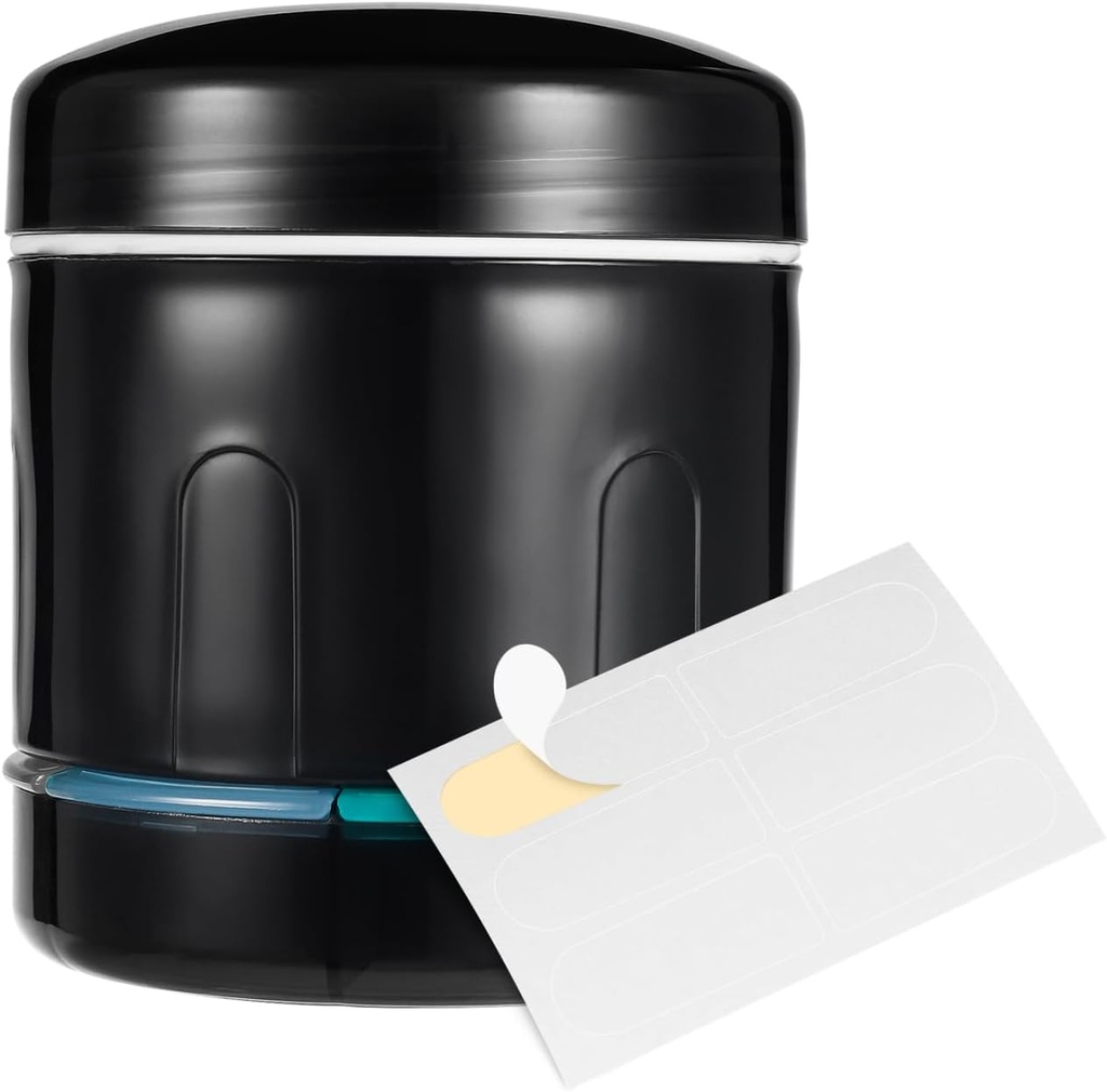 Sukuos Grande Organizador de Píldoras diariamente con amplio diseño de apertura, organizador combinado de botella de Píldora con 6 &amp; 7 Compartimiento, caja de Píldoras semanales para realizar diversos medicamentos/Vitamins, Incluye 12 etiquetas Pcs