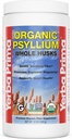 Yerba Prima Orgánica Psyllium Whole Husks 12 oz - Natural Dietary Fiber Supplement, Non GMO, Gluten Free, Keto y Vegan Friendly for Regularity Support, Unflavored
