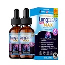 LungCLEAR PRO MAX Extra Strength Respiratory Support Drops, Natural Lung Health Formula, 2 Fl Oz