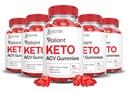 (5 Pack) Valiant Keto ACV Gummies Advanced Formula 1000MG Valant Keto Gummies Apple Cider Vinegar Formulated with Pomegranate Beet Juice Powder B12 Vegan Non GMO 300 Gummys