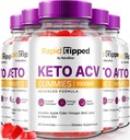 NutraRize (5 Pack) Rapid Ripped Keto ACV Gummies, Keto + ACV 1000 MG, All Natural Apple Cider Vinegar Gummy Pills, Maximum Strength Keto Vitamins Plus ACV, RapidRipped ACV Keto Reviews (300 Gummies)