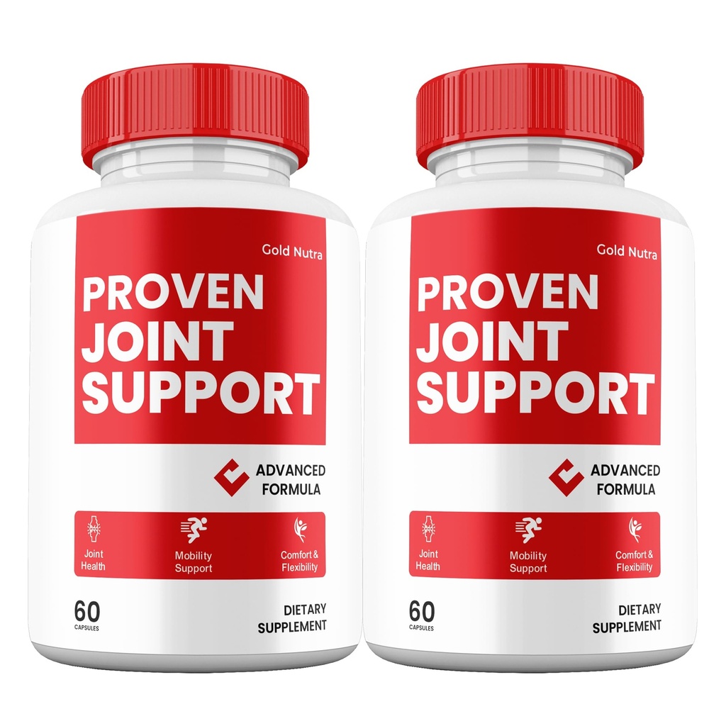 Proven Joint Support Capsules, Premium All Natural Ingredients, Maximum Strength Pills Joint Support Official Supplement Vitamins (2 Pack)