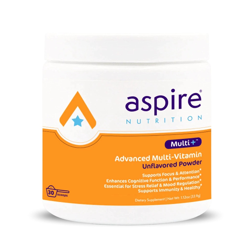 Aspire Multi+TM Advanced Multivitamin for Kids, Men &amp; Women (Powder desfavorado)