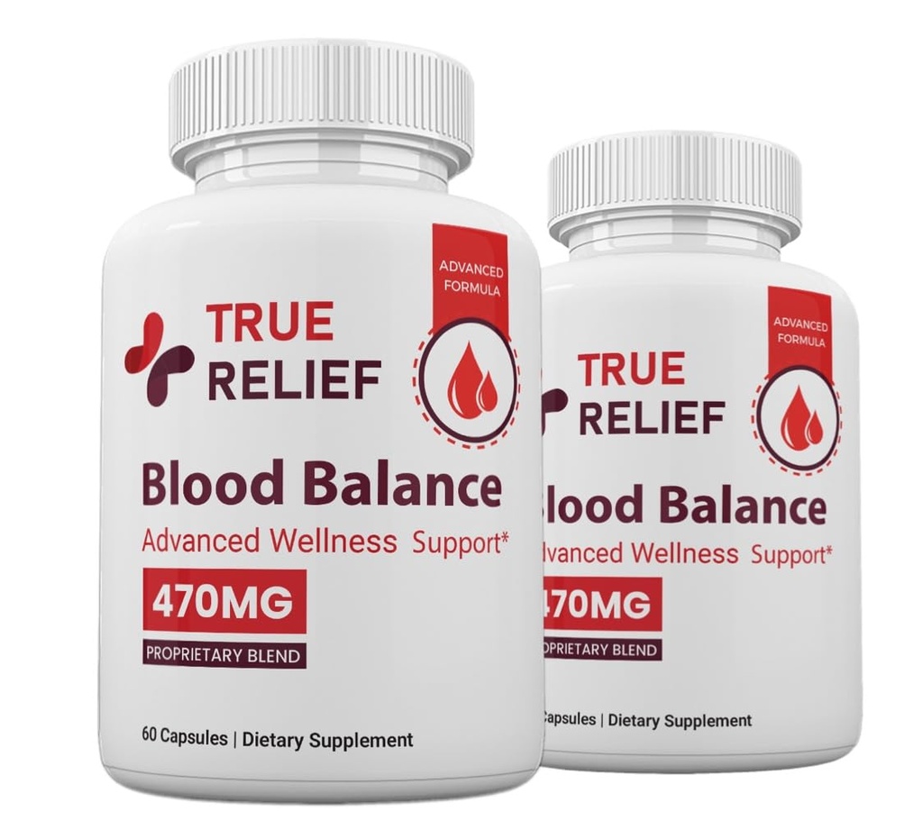 Zonata (2 Pack) True Relief Capsules, True Relief Blood Balance Premium Formula, 120 Capsules